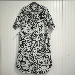Gorman cut-out daisy shirt midi dress sz 14